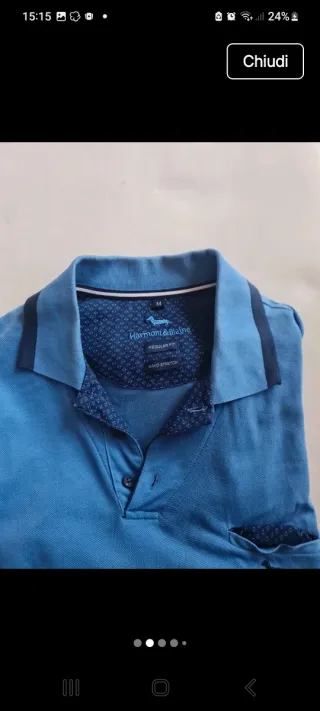 Maglietta Harmont & Blaine Uomo Blu Taglia M