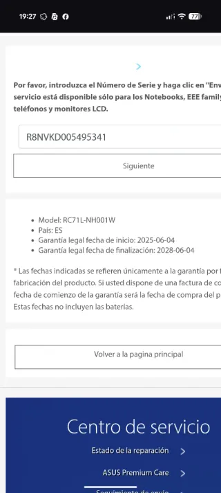 GARANTIA!! Asus Rog Ally Z1 Extreme