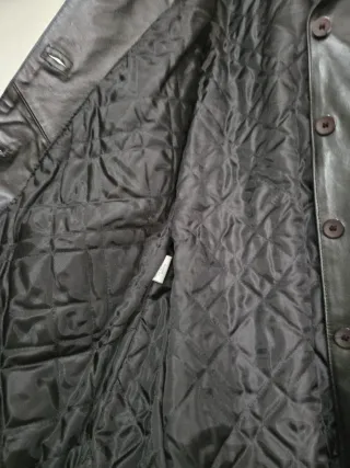 Cappotto donna in pelle nero MASTERPELLE