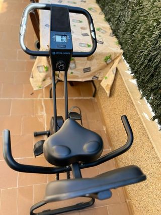 Bicicleta Estática Plegable Negra