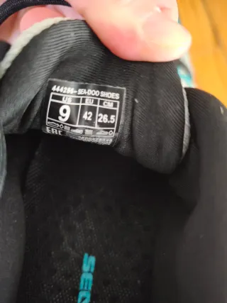 Zapatillas Sea-Doo Negras y Turquesa