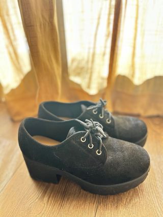 Zapatos cordones negro Marypaz