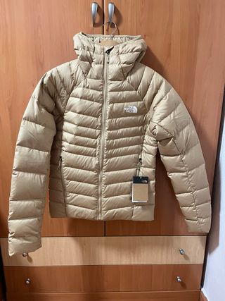 Chaqueta The North Face capucha beige Talla XS