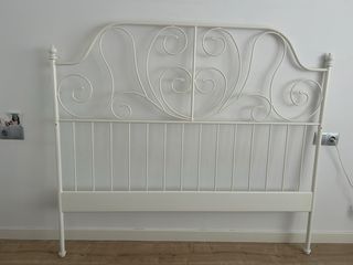 Cabecero forja blanco