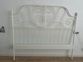 Cabecero forja blanco