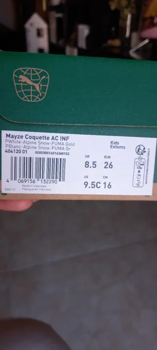 Bambas Puma Niña Talla 26 Blancas