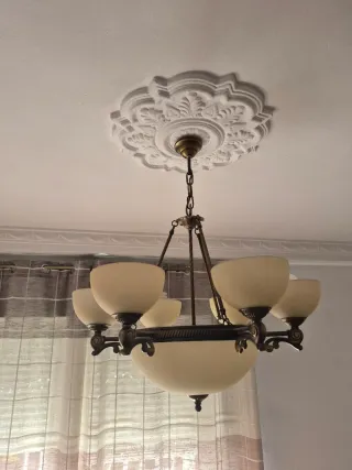 Lámparas de techo de salon color cobre