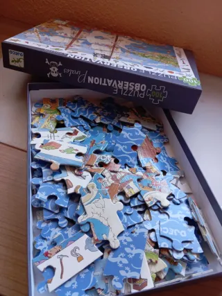 Puzzle Djeco 100 piezas Barco Pirata