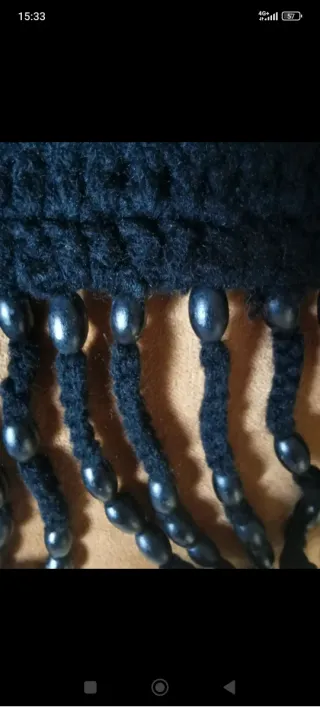 Bolso de lana tejido a mano