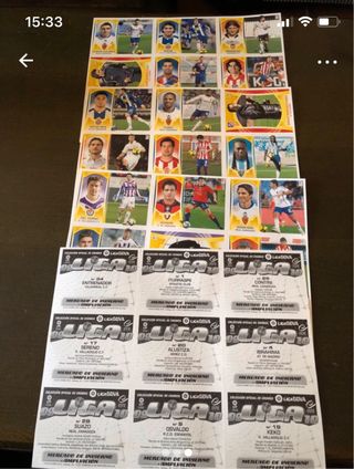 36 Cromos Liga BBVA Invierno 2009-2010