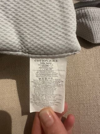 Bumper Cuna Cotton Juice Gris 40x180cm