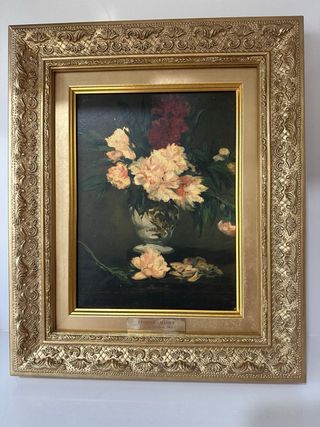 Cuadrados antiguos Flores Van Gogh
