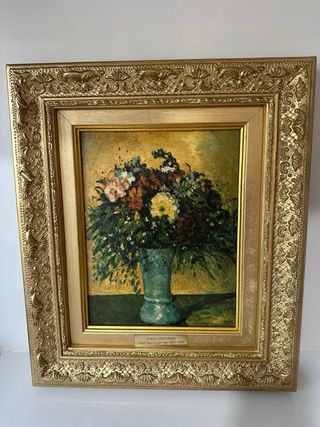 Cuadrados antiguos Flores Van Gogh