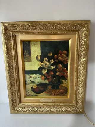 Cuadrados antiguos Flores Van Gogh