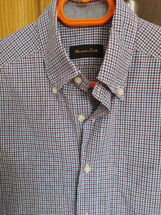 Camisa Massimo Dutti cuadros azul y rojo