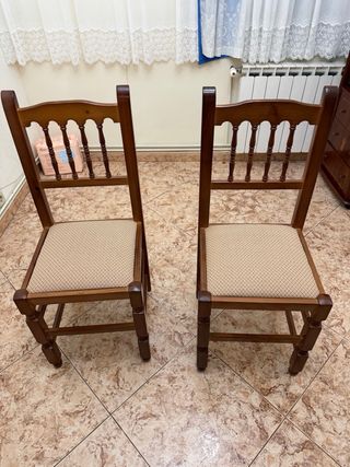 Sillas de madera