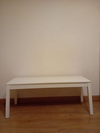 Banco madera blanca Ikea