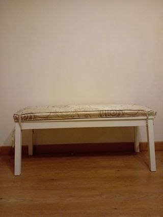 Banco madera blanca Ikea