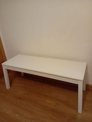 Banco madera blanca Ikea