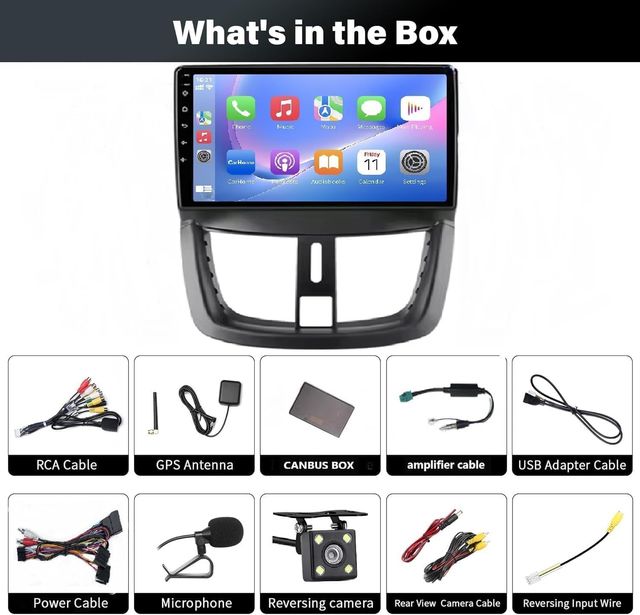 Radio 2 DIN Peugeot 207 (2006-2015)