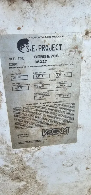 Placa solar fotovoltaica
