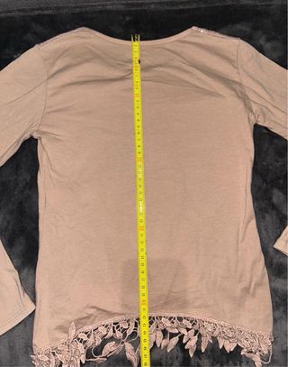 Camiseta infantil manga larga con lentejuelas