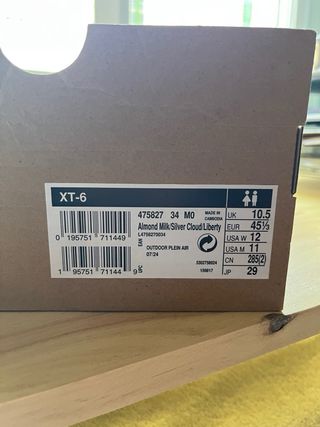 Zapatillas Salomon XT-6 talla 45 blancas y lilas