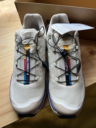 Zapatillas Salomon XT-6 talla 45 blancas y lilas