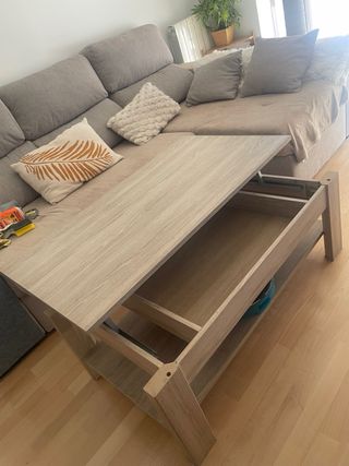 Mesa elevable centro salon