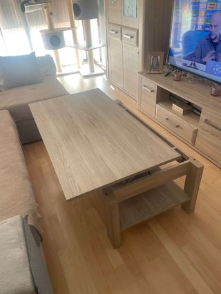 Mesa elevable centro salon