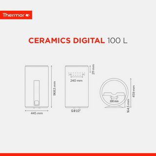 Thermor - Termo Eléctrico Ceramics Digital - Calen