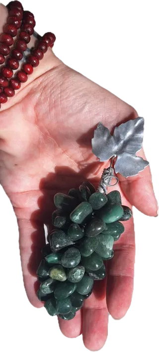 Fruta de piedra y cristal