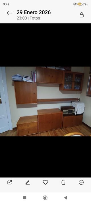 Mueble estantería modular madera