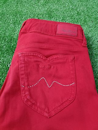 Pantalon Pepe Jeans Mujer Color Rojo Talla XS