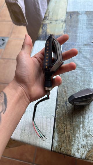 Luces intermitentes para moto