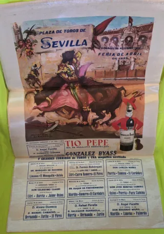 4 Carteles Antiguos Feria de Abril Sevilla 1965