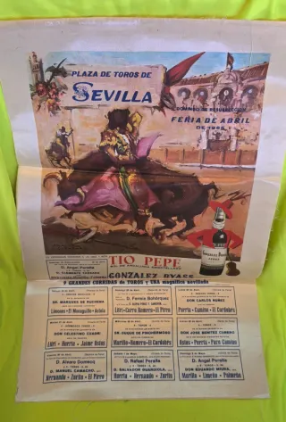 4 Carteles Antiguos Feria de Abril Sevilla 1965
