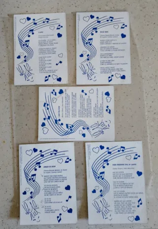 Lote 5 Tarjetas Vintage Xuxa años 90