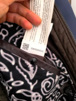 Chaqueta de cuero HUGO BOSS Marrón