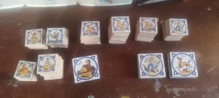 Lote de azulejos decorativos