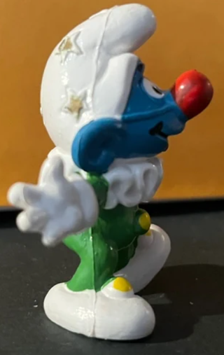 Puffo Clown con bastoncino - Bully West Germany