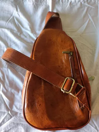 Bandolera de Piel Marrón