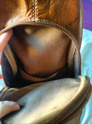 Bandolera de Piel Marrón