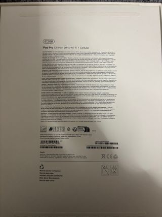 iPad Pro 13 M4 Wifi + Cellular Gris 512GB