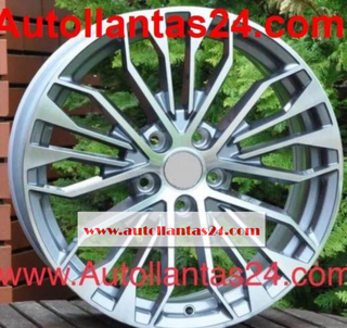 Juego 4 llantas para audi abu dabi gris 18