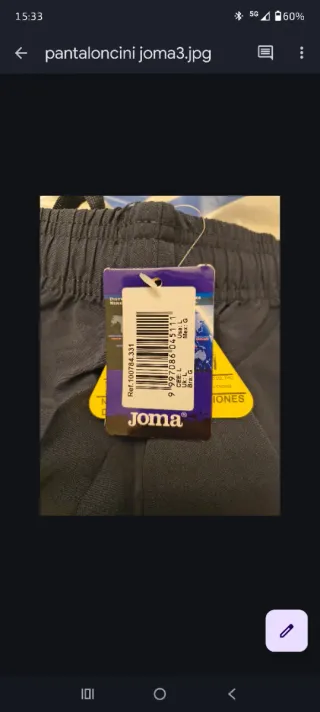 Pantaloncini Joma Bermuda Micro Pocket Niza Navy L