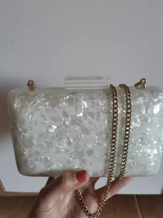 Bolso de fiesta Nácar Blanco