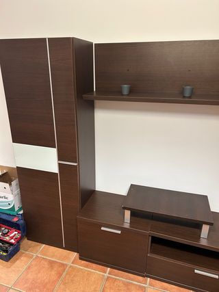 Mueble de salón modular madera