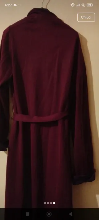 Vestaglia uomo bordeaux XL