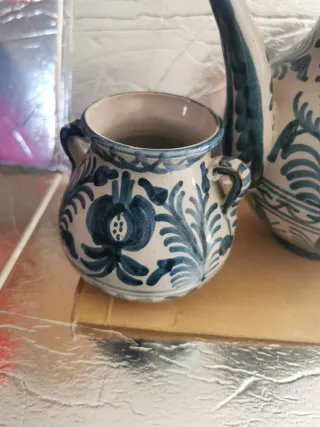 Lote Cerámica Azul y Blanco